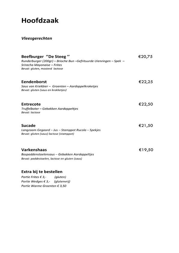 Menukaart pagina 2