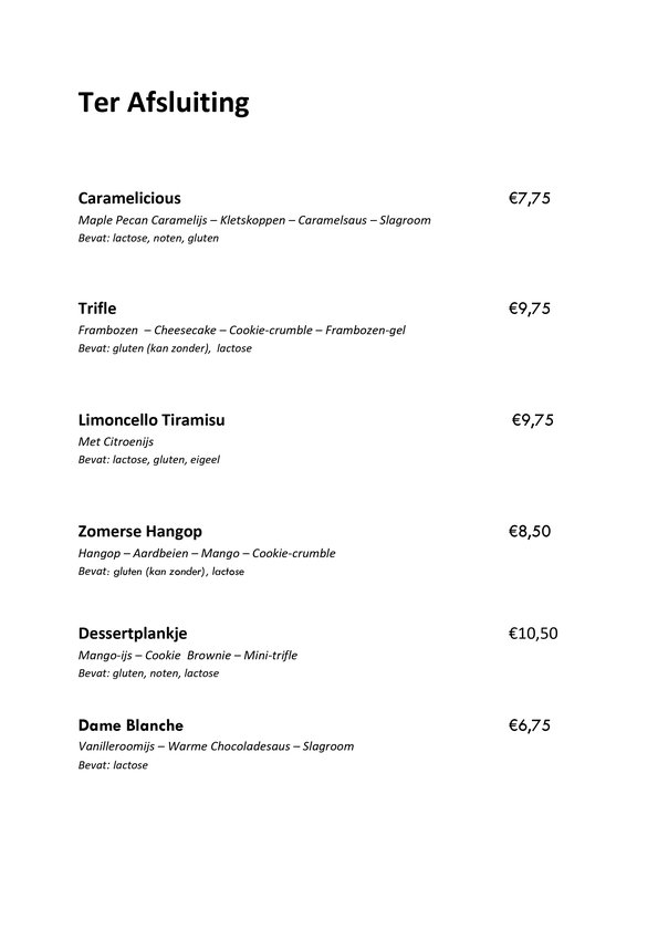Menukaart pagina 5