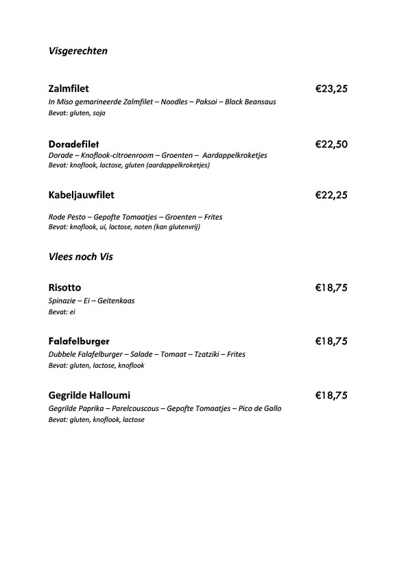 Menukaart pagina 3