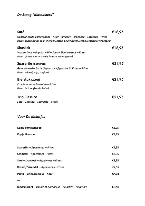 Menukaart pagina 4